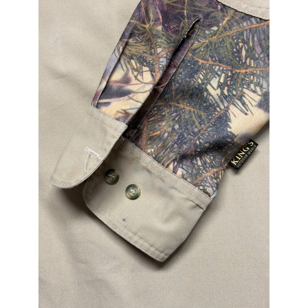 Kings Outdoor World Mens 2XL-R Camo Accent Hunting Shirt Tan Mountain Shadow - Picture 8 of 15